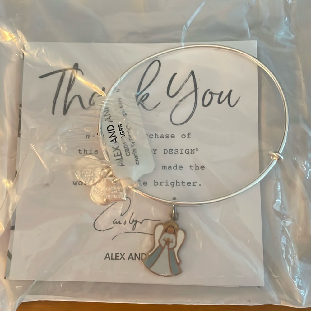 Alex and Ani Angel charm bracelet. NWT